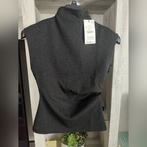 Zara Dark Gray Sleeveless Top SZ Small Pit To Pit 17"
